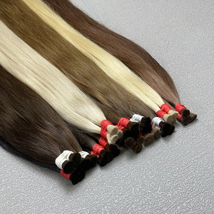 Qualité supérieure!! Fournisseur en gros Cuticule vierge à double étirage Cheveux en vrac Extensions de cheveux naturels en vrac - Product Image 3