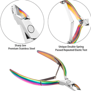 Empujador de cutículas de uñas de Metal profesional, herramienta de arte cortadora de acero inoxidable curvo para eliminación de piel muerta, uso de dedos - Product Image 5