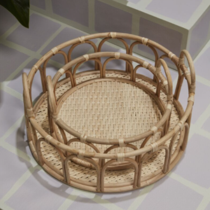 Bandeja Redonda Básica de Ratán, Diseño Atemporal de Ratán 100% Natural para Mesa, Decoración del Hogar, Venta al por Mayor desde Vietnam - Product Image 4