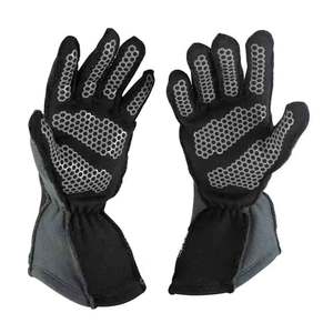 Guantes de carreras Go Kart para niños, guantes duraderos de longitud larga de Color negro con etiqueta de diseño personalizado, guantes de carreras de coches - Product Image 3