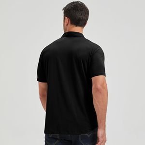 Camisas de Golf Premium para Hombre, 100% Algodón, con Logotipo Bordado Personalizado, Estampado, Casual, Sólido, Transpirable, Manga Corta, 200g - Product Image 2