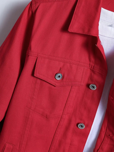 แจ็คเก็ตยีนส์ผู้ชายแบบปรับแต่งได้ คอตั้ง กันน้ำ ระบายอากาศ แห้งเร็ว สไตล์สปอร์ต สำหรับใส่กลางแจ้งในฤดูหนาว - Product Image 2