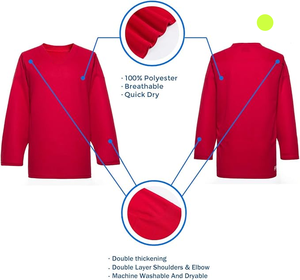 Chemise de hockey sur glace personnalisée Elite Slim Fit Teamwear pour adultes Style unisexe Vêtements de sport de haute qualité parfaits pour les équipes professionnelles ou de club - Product Image 2