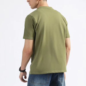 เสื้อยืดแขนสั้นย้อนยุคผ้าฝ้าย100% 380กรัมสวยงามใส่ได้ทั้งชายและหญิงมีความพอดีปกติถักสูง - Product Image 3