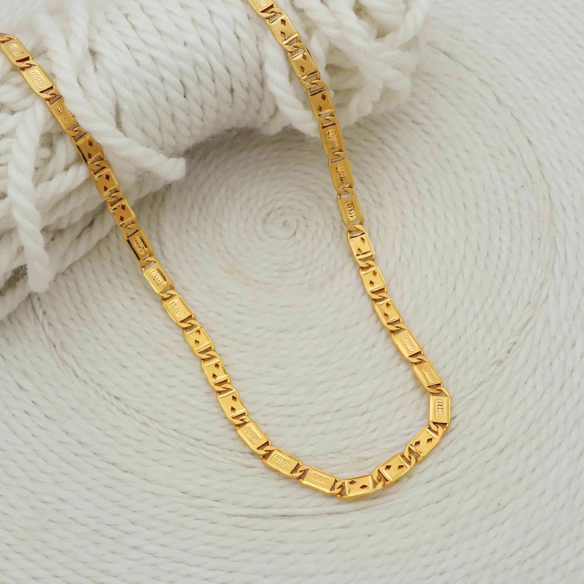 22 Karat Gelbgold Klingen kette Unisex Halskette 23 "lang 6 mm Breite Herren-und Damen ketten geschenke Verwenden Sie Daily Wear Schmuck