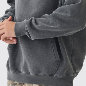 เสื้อฮู้ดสไตล์สตรีทไซส์ใหญ่พิเศษทำจากผ้าฝ้าย100% สำหรับผู้ชาย - Product Image 2