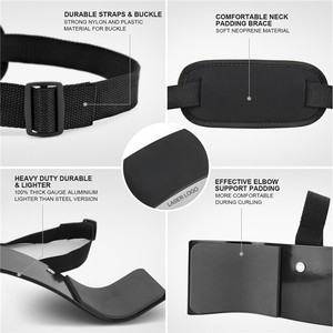 Premium Anti-Slip Adjustable EVA Padded Arm Blaster <b>Elbow</b> <b>Support</b> Bicep Bodybuilding Weightlifting Muscle Growth <b>Gym</b> Customized - Product Image 4
