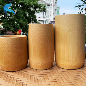 Tasses en bois de bambou naturel pour la vie libre en plastique - Product Image 6