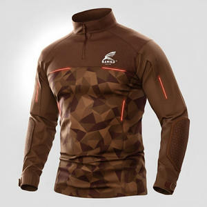 เสื้อคอมเพรสชั่นแขนยาวผู้ชาย ระบายอากาศได้ดี แห้งเร็ว ลายพิมพ์ดิจิทัล ผลิตในปากีสถาน มีสินค้าในสต็อก - Product Image 5