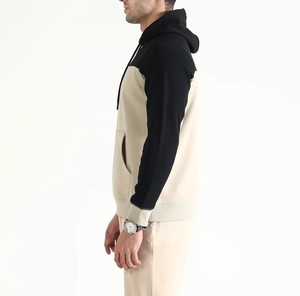 OEM venta al por mayor pulóver con capucha con bolsillo de canguro doble color ajuste regular algodón/poliéster ropa de hombre manga larga comodidad - Product Image 3