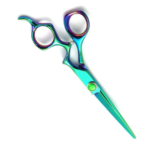 Ciseaux de coupe de cheveux personnalisés couleur arc-en-ciel enduits pour ciseaux de salon de coiffure en acier inoxydable - Product Image 3