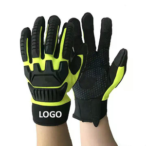 Venta caliente Guantes mecánicos de calidad superior Guantes de seguridad de poliéster con protección de mano de nailon de goma a precio razonable - Product Image 1