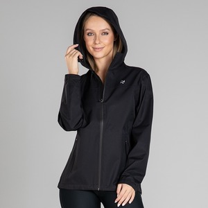 Veste de pluie noire légère à col montant pour femmes et hommes grande taille Sports et activités de plein air Manteaux respirants - Product Image 2