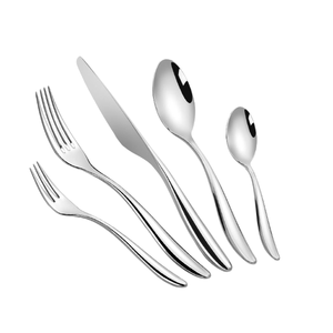 Cubiertos de lujo para restaurante, tenedor y cuchara pulido con espejo, cuchillo, juego de cubiertos de plata de acero inoxidable, cubiertos Premium PARA CENA - Product Image 1