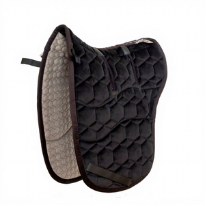 Tapis de selle TOUGH TACK en velours de luxe pour cheval islandais, matelassage hexagonal, style saut d'obstacles pour la compétition - Product Image 3