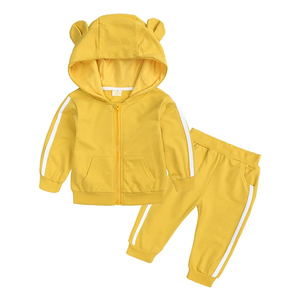 2024 nuevo conjunto de Sudadera con capucha informal para niños con bordado de logotipo personalizado de algodón y poliéster de invierno de alta calidad al por mayor - Product Image 1