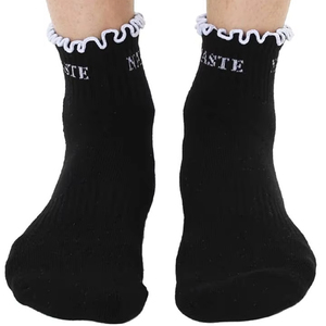 Custom Sport <b>Socks</b> with Ruffle Bow design Anti Slip Cotton Grip <b>Socks</b> for <b>Women</b> Baby Toddler Pilates Yoga Indoor Wholesale - Product Image 5