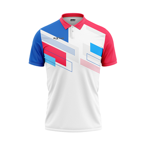 Conjuntos de polos sin costuras sublimados para ropa deportiva de tenis unisex Ropa deportiva de secado rápido Camiseta estampada OEM - Product Image 5