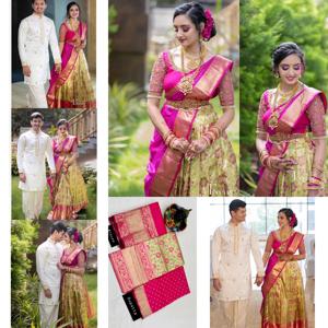 นักออกแบบ kanjiveram Silk lehenga กับ zari Work, blouse & banarasi dupatta โดย fashionharbour - Product Image 2