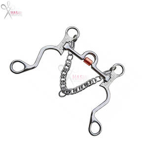 บิตม้าสแตนเลสสตีลแกะสลักด้วยมือ บิตทองเหลืองคุณภาพพรีเมียม สำหรับฝึกขี่ม้า HI-HB-08 ใช้ซ้ำได้ - Product Image 4