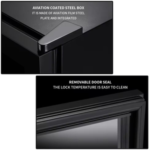 Chuyên Nghiệp 138 L Điện Cigar Humidor Mát 700Pcs Thép Không Gỉ Tủ Gỗ Tuyết Tùng Nhỏ Cài Đặt Cho Hộ Gia Đình Sử Dụng - Product Image 5