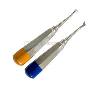 Ensemble de 2 Cryer Dentaire Molaire Racine Extraction Ascenseur Gauche et Droite En Acier Inoxydable Chirurgical Dentaire Médic Instruments - Product Image 2