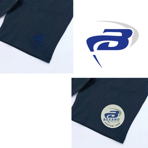 Shorts para hombre, sólidos, bordados, de algodón y poliéster, estilo anime, informales, deportivos, transpirables, de tela de alta calidad. - Product Image 3