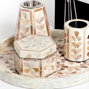 Meilleures ventes, spécial Eid Koweït, coffret de brûleur à bakhoor personnalisé en nacre avec plateau de service, brûleur Madkhan en provenance d'Inde - Product Image 3