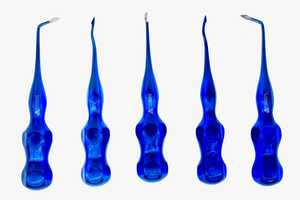 Conjunto de elevador Dental de Venta caliente, elevadores de raíz Dental dentada y de luxación de acero inoxidable de Color azul para extracción de dientes - Product Image 2