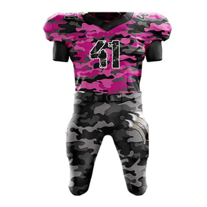 Nouvelle Arrivée Vente en Gros Maillots de Football Américain Imprimés en Twill Uniformes Personnalisés Adultes 100% Polyester Respirant Séchage Rapide - Product Image 1