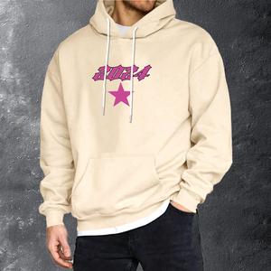 Manufacturer Custom <b>Men's</b> <b>Pink</b> Winter Tracksuit Distressed Embroidery Zip Sun Faded Acid Wash 3D Hoodie Sweatpants Set - Product Image 5