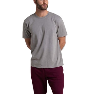 T-shirt à manches courtes et col ras du cou pour hommes ultra doux T-shirt en forme de longue ligne Protection solaire T-shirt respirant - Product Image 1