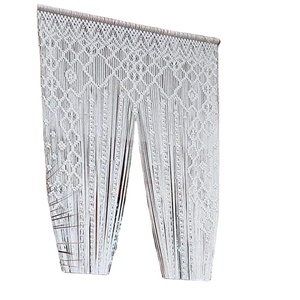 Curtains for the Living Room Luxury Macrame Door Curtain | Large Wedding Backdrop Wall Hanging Tapestry - Product Image 1