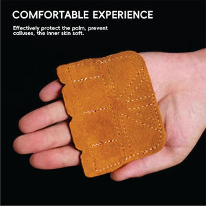 Pull <b>Hand</b> <b>Grips</b> for 4 Finger Leather Palm Protector Anti Slip Gymnastic <b>Grips</b> Barbell Kettlebell Training Comfortable - Product Image 3