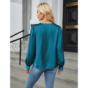 Custom Shirts For <b>Women</b> Blank Performance Recycled Silk Comfortable New Design Best Quality Long Sleeves Shirt - Product Image 6