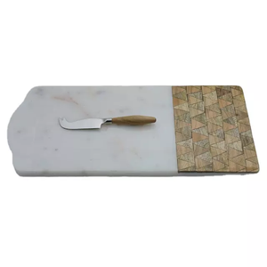 Picadora de madera hecha a mano con herramientas de queso, tabla de cortar de buen Material para restaurante, Hotel, hogar, regalo de negocios - Product Image 3