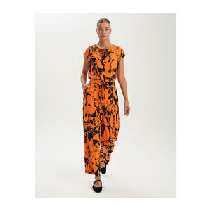 กางเกงวิสโคสพิมพ์ลายยืดหยุ่นสำหรับผู้หญิง BGN รุ่น S24P515 - Product Image 1