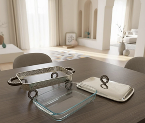 Calentador de Alimentos de Diseño Clásico Estilo Árabe para Uso Doméstico y Profesional, Bandeja para Servir Comida, Buffet, Fiestas y Eventos - Product Image 2