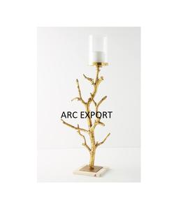 Standard Lotus Flower Design <b>Candle</b> Holder Stylish <b>Large</b> Glass Metal Holder Luxury Design Decoration New <b>Candle</b> Holder Supply - Product Image 3