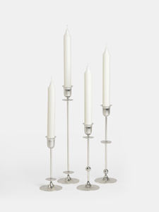 Ensemble de bougeoirs en aluminium, argent, Bronze, 4 tailles différentes, décoration de mariage Royal, bougeoirs à vendre - Product Image 5