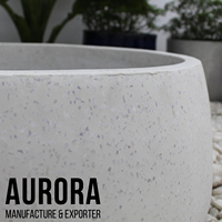 Pots de fleurs pour la décoration de la maison et du jardin avec un Design de Style moderne et une forme de taille personnalisée, fabriqués au Vietnam