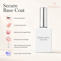POEMYUN Gel UV LED pour ongles, base coat pour manucure, vernis gel professionnel pour salon, OEM ODM