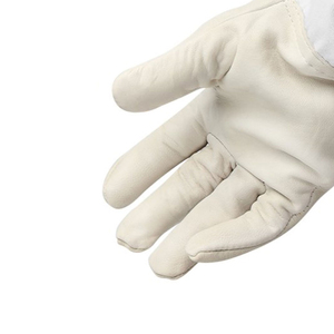 Guantes de apicultura de la mejor calidad Palma reforzada Anti Bee Sting Proof Puño de algodón ventilado Cuero de vaca Guantes de apicultor - Product Image 4