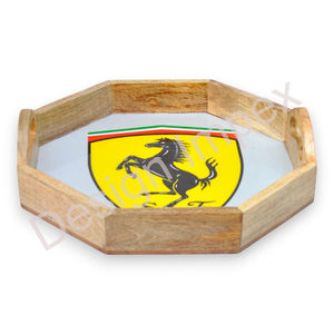 Bandejas de servicio hechas a mano para restaurantes de Hotel, decoración de servicio de té y café de madera con mango, bandejas únicas de madera para regalo de inauguración de la casa - Product Image 6