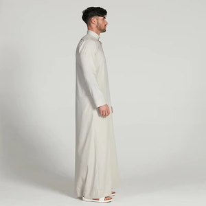 Thobes musulmans pour hommes adultes, taille adulte, en coton respirant, longueur au sol, personnalisés, de qualité supérieure, tendance, vente chaude 2025 - Product Image 2