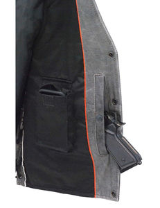 Gilet de chasse en cuir coupe-vent de haute qualité, tendance et élégant, respirant, grandes tailles, vente en gros, prix bas, OEM personnalisé - Product Image 4