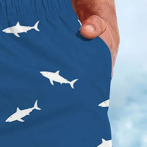 Léger et flexible nouveau Design imprimé Polyester coton séchage rapide Shorts de plage été nager hommes court disponible à bas prix - Product Image 6