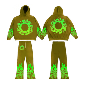 Vente en gros pas cher Survêtements imprimés pour hommes à séchage rapide Pantalon évasé pour hommes de grande taille Survêtement d'hiver pour hommes Jogging - Product Image 1