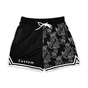 Verano deporte básico secado rápido 100% poliéster diseñador inspirado impreso Unisex malla pantalones cortos personalizados pantalones cortos de baloncesto para hombres 2025 - Product Image 2