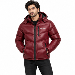 Men Puffer Jacket Featuring Soft Insulated Filling Comfortable Lining And Modern Men Puffer Jacket <b>Lightweight</b> Casual <b>Coat</b> - Product Image 1